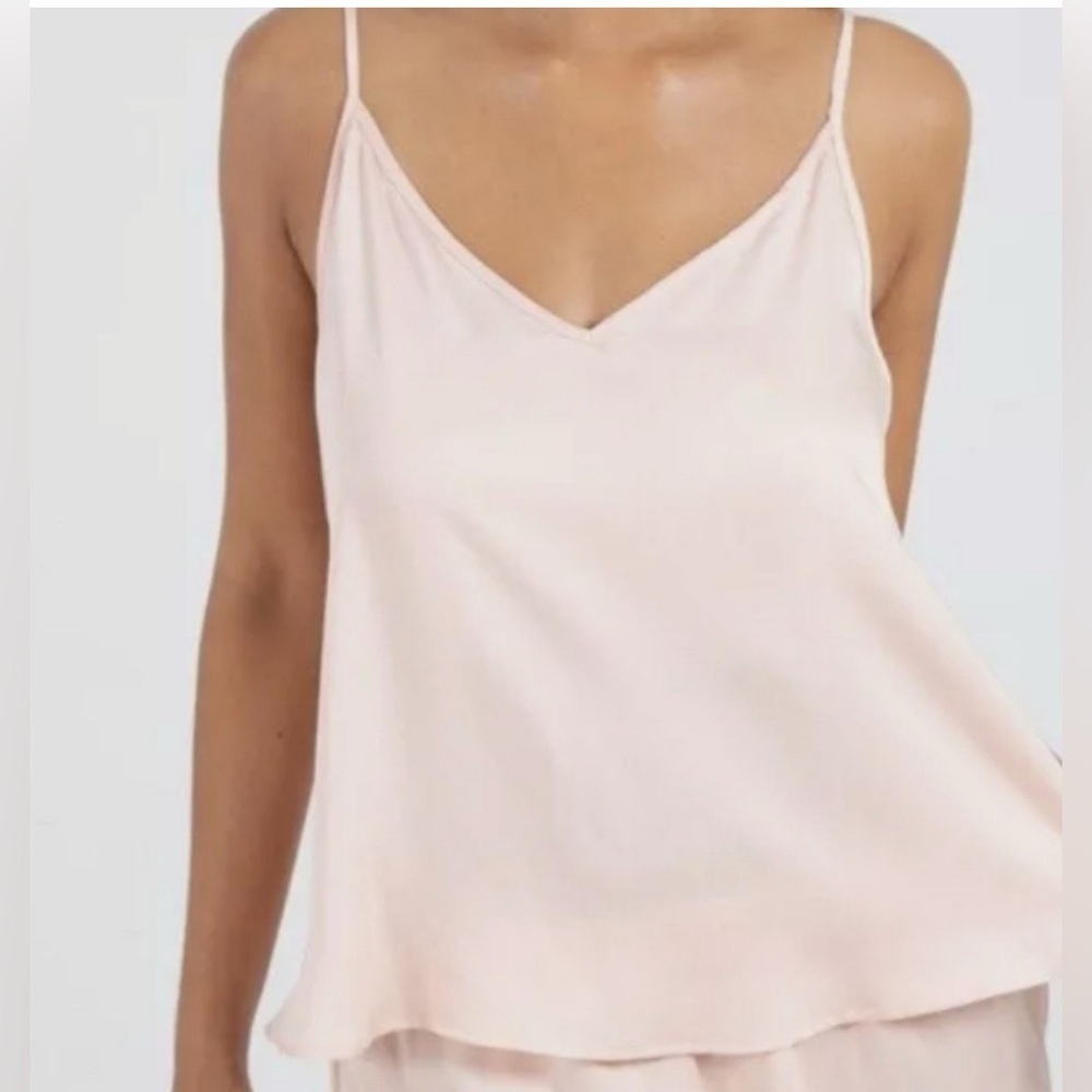 NWT Ettitude,Sateen Cami  Cloud Pink, 100% clean bamboo lyocell small